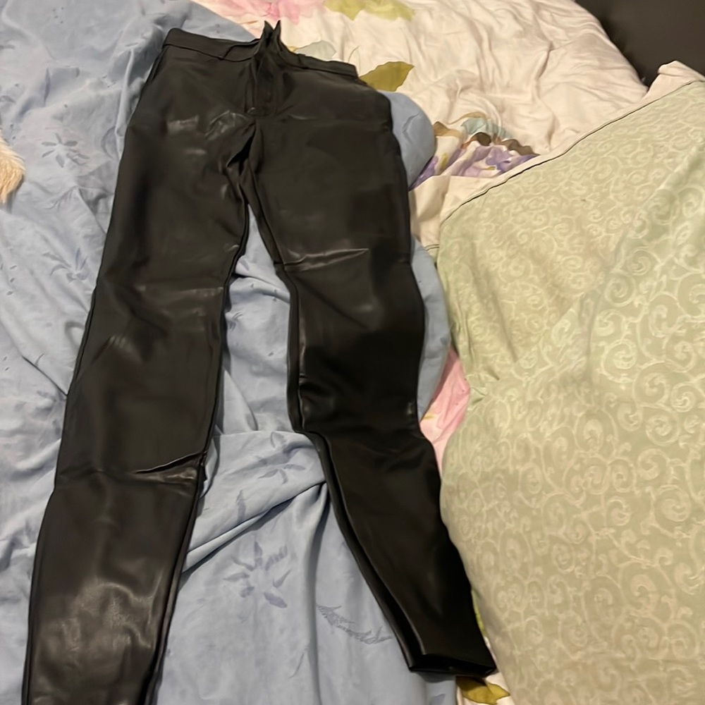 Never worn faux leather pants from Zara